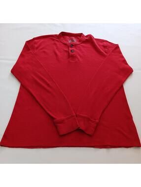 Red Camel Round Neck Men’s L Red Cotton Blend Sweatshirt Long Sleeve RN#31104